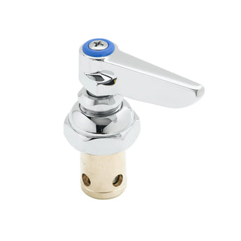 T&S Brass 002713-40 Eterna Spindle Assembly, Left Hand (Cold) Lever Handle & Screw Included