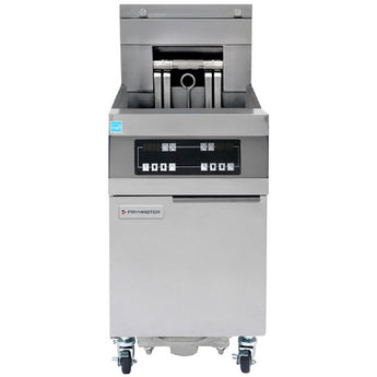 Frymaster 11814EF Oil Conserving 60 lb. Electric Floor Fryer with Digital Controller and Filtration System - 208V, 3 Phase, 17 kW