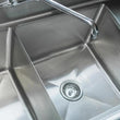 EFI 18" Double Compartment Center Drain Sink