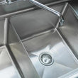 EFI 18" Triple Compartment Center Drain Sink