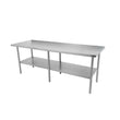 Thorinox DSST-SS Stainless steel worktable with a stainless steel undershelf