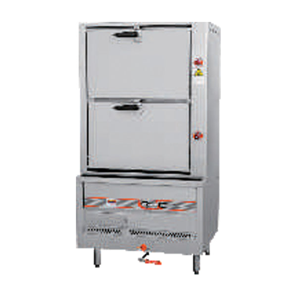 Flame-Mate ESC-2N-N Environmental Steam Cabinet Double Decks, Natural Gas