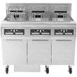 Frymaster FPRE317TC-SD High Efficiency Electric Floor Fryer with (3) 50 lb. Full Frypots and CM3.5 Controls - 208V, 3 Phase, 51 kW