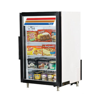 True GDM-07F-HC~TSL01 Glass Swing Door Countertop Display Merchandising Freezer