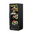 True GDM-12FC-HC~TSL01 Glass Swing Door Floral Case Refrigerator
