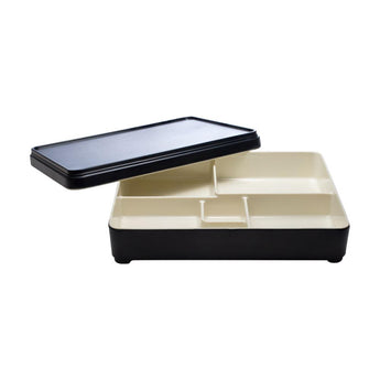 Elite Global Solutions JW11852T Karma Two-Tone Bento Box 10 3/4” x 8 3/8” x 2” h.