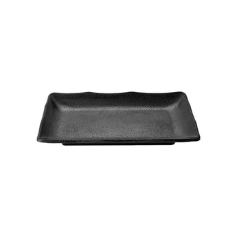 Elite Global Solutions JW5408 ZEN RECTANGULAR TRAY Black, 8 1/4” X 5 1/8” X 1 1/8” H.