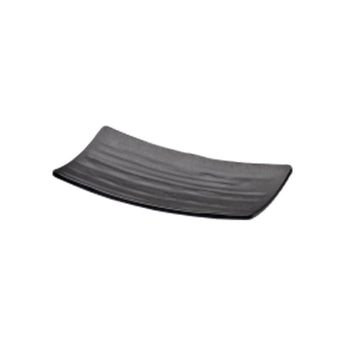 Elite Global Solutions JW5409 ZEN RECTANGULAR WAVE TRAY Black, 8 5/8” X 4 3/4” X 3/4” H.