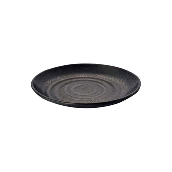 Elite Global Solutions JW7006 Zen Round Plate Black, 6 1/4” dia. x 7/8” h.