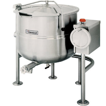 Cleveland KDL-100-T 100 Gallon Tilting 2/3 Steam Jacketed Direct Steam Kettle