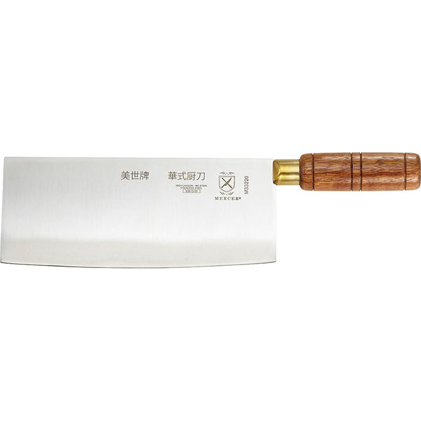 Mercer M33220 Chinese Chef’s Knife    Wood Handle 8″ x 3 1/4″  (20.3 x 8.3 cm)