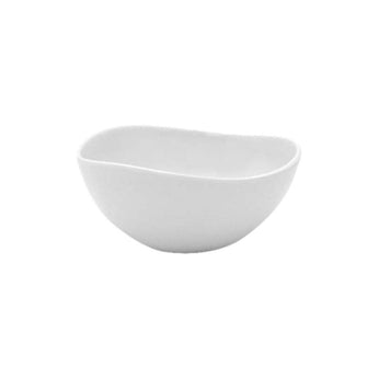 M65OV Organic Bowls Almost Oval Bowl White 6” dia. x 3” h., 24 oz.