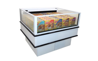 Structural Concepts Oasis MI4-RF Refrigerated Self-Service Mobile Island – Low/Med. Temp