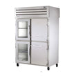 True STA2RPT-2HG/2HS-2G-HC 52" Pass Thru Combination Half Front / Glass Rear Swing Door Refrigerator