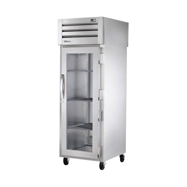 True STG1HPT-1G-1S Pass Thru Glass Front / Solid Rear Heating and Holding Cabinet - 1500W
