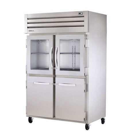 True STG2R-2HG/2HS-HC Reach-In Combination Half Swing Door Refrigerator