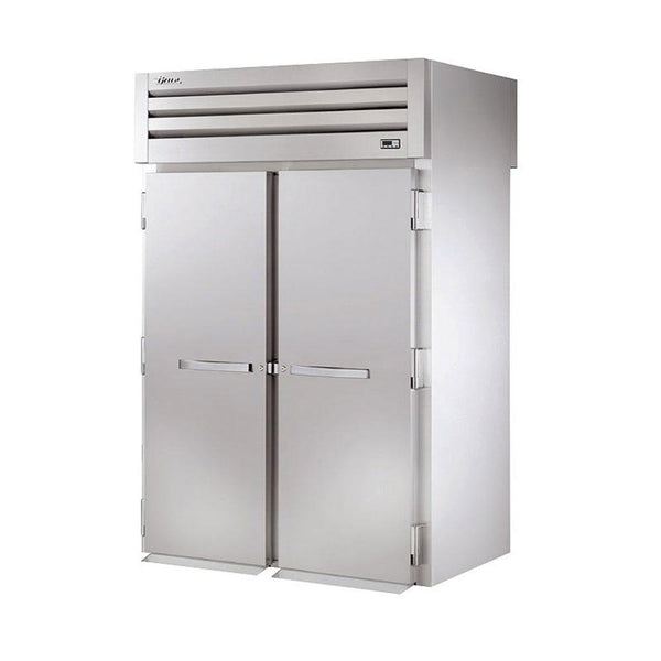 True STG2RRT89-2S-2S 68" x 88" Two-Section Roll-Thru Solid Swing Door Refrigerator