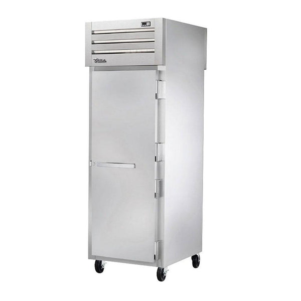 True STR1HPT-1S-1S Pass-Thru Solid Front / Solid Rear Swing Door Heating and Holding Cabinet - 1500W