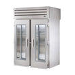 True STR2RRT-2G-2S 68" x 88" Roll-Thru Glass Front / Solid Rear Swing Door Refrigerator