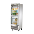 True T-23DT-G-HC~FGD01 27" Reach-In Glass Swing Door Dual Temperature Refrigerator / Freezer