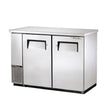 True TBB-24-48-S-HC 49" Stainless Steel 2 Door Back Bar Refrigerator