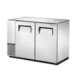 True TBB-24GAL-48-S-HC 48" Stainless Steel Solid Door Back Bar Refrigerator With Galvanized Top