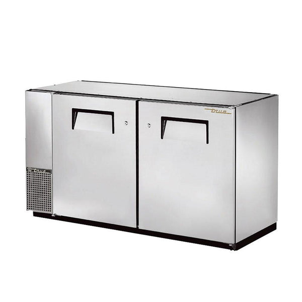 True TBB-24GAL-60-S-HC 60" Stainless Steel Solid Door Back Bar Refrigerator With Galvanized Top