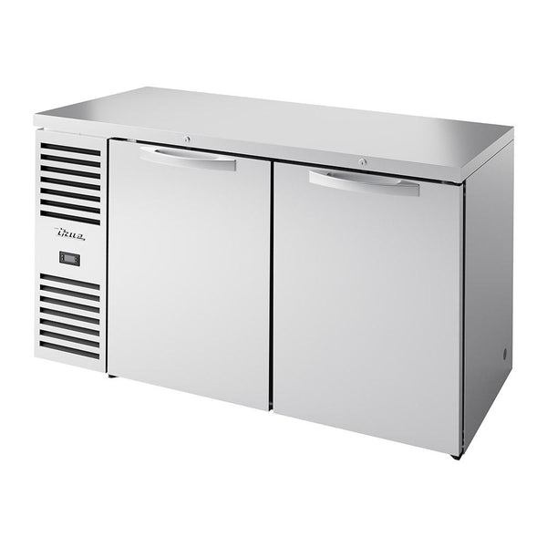 True TBR60-RISZ1-L-S-SS-1 60" Stainless Steel 2 Door Back Bar Refrigerator
