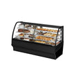 True TDM-DZ-77-GE/GE 77" Black Curved Glass Refrigerated Bakery Display Case