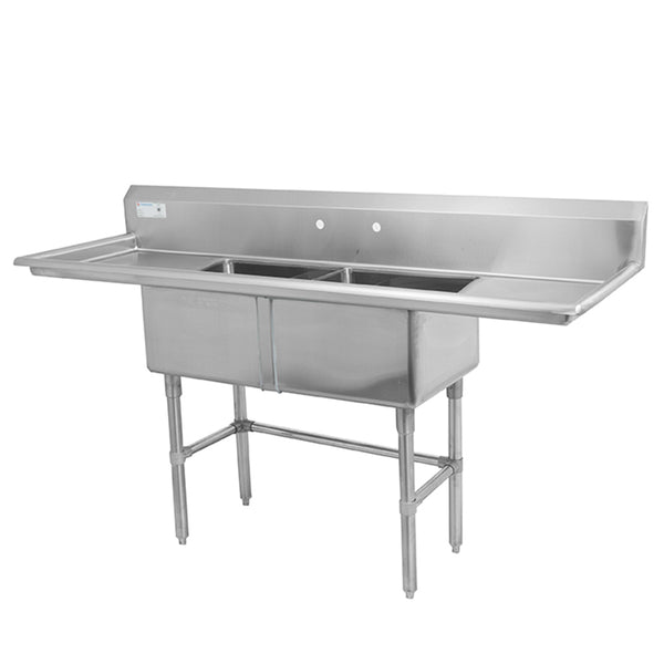 Thorinox TDS-1818-RL18 Double sink with left and right drainboard (18")