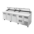 True TPP-AT-119D-2-HC 119" 2-Drawer Refrigerated Pizza Prep Table