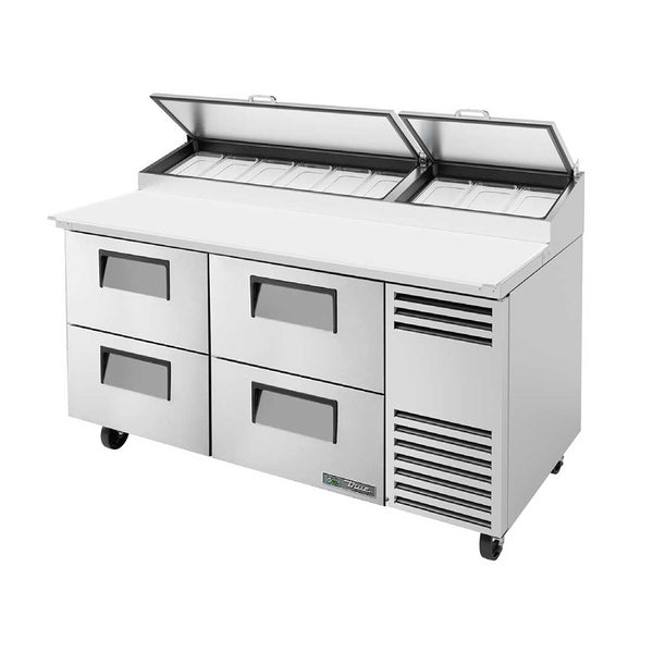 True TPP-AT-67D-4-HC 67" 4-Drawer Pizza Prep Table