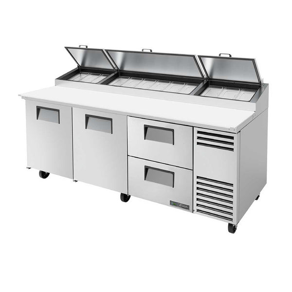 True TPP-AT-93D-2-HC 93" 2-Drawer Pizza Prep Table