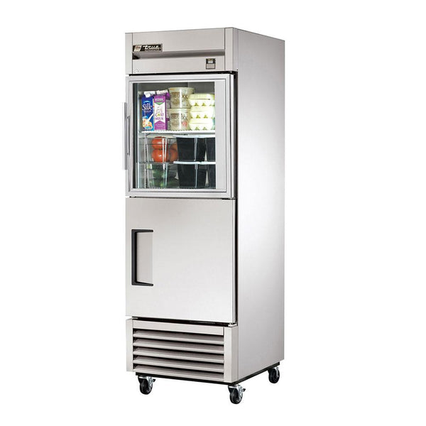 True TS-23-1-G-1-HC~FGD01 27" Reach-In Combination Half Swing Door Stainless Steel Refrigerator
