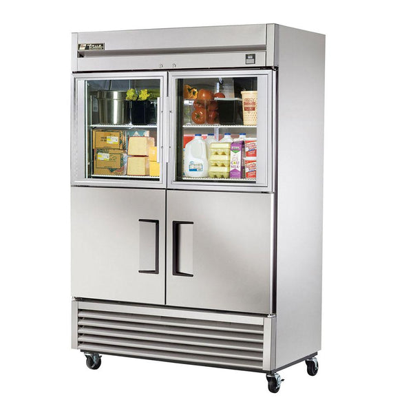 True TS-49-2-G-2-HC~FGD01 54" Reach-In Combination Half Swing Door Stainless Steel Refrigerator