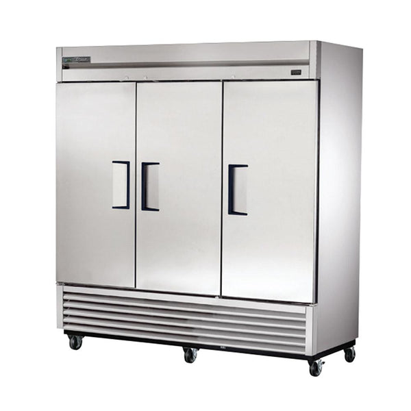 True TS-72-HC 78" Reach-In Solid Swing Door Stainless Steel Refrigerator