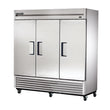 True TS-72F-HC 78" Reach-In Solid Swing Door Stainless Steel Freezer