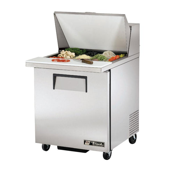 True TSSU-27-12M-B-HC 27" 12 Pan Mega Top Salad/Sandwich Prep Table Refrigerator
