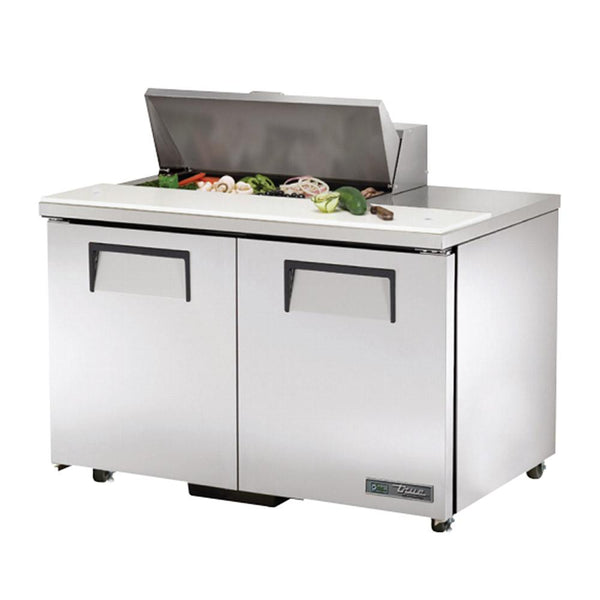True TSSU-48-08-ADA-HC 48" 8-Pan ADA Compliant Solid Door Sandwich/Salad Refrigerated Prep Table