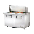 True TSSU-48-18M-B-ADA-HC 48" 18-Pan ADA Compliant Mega-Top Solid Door Sandwich/Salad Refrigerated Prep Table