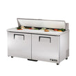 True TSSU-60-16-ADA-HC 60" 16-Pan ADA Compliant Solid Door Sandwich/Salad Refrigerated Prep Table