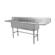 Thorinox TTS-1818-RL18 Triple sink with left and right drainboard (18")