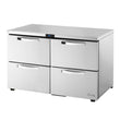 TRUE TUC-48D-4-LP-HC~SPEC3 12-cu ft Undercounter Refrigerator w/ (2) Sections & (4) Drawers