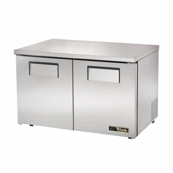 True TUC-48F-LP-HC 48" Low Profile 2 Solid Door Undercounter Freezer