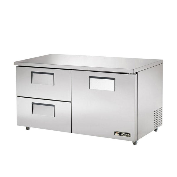 True TUC-60D-2-ADA-HC 60" ADA Compliant Undercounter Refrigerator With 1-Door And 2-Drawer