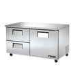 True TUC-60D-2-HC 60" Undercounter Refrigerator With 1-Door And 2-Drawer