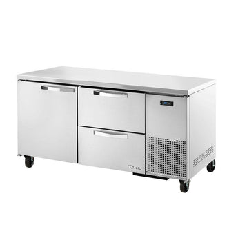 TRUE TUC-67D-2-HC~SPEC3 20.6-cu ft Undercounter Refrigerator w/ (2) Sections, (1) Door & (2) Drawers