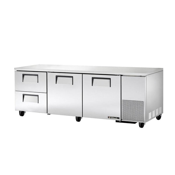 True TUC-93D-2-HC 93" Undercounter Refrigerator With 2-Door And 2-Drawer