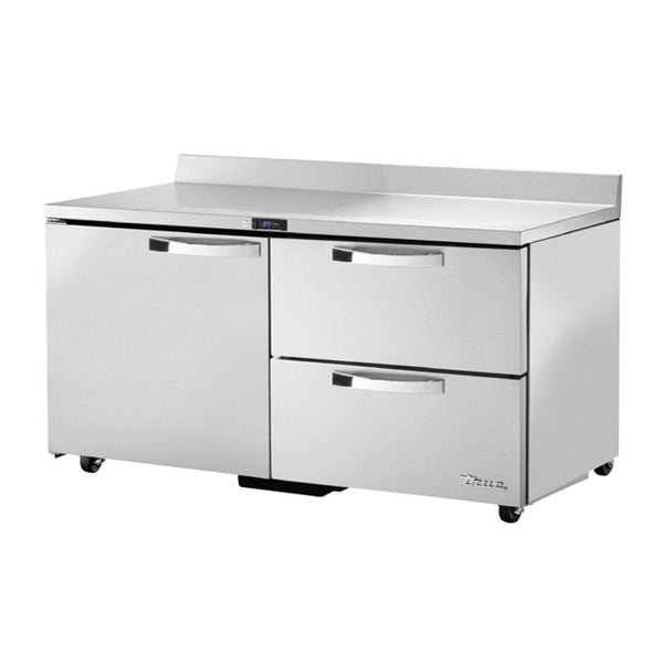 TRUE TWT-60D-2-ADA-HC~SPEC3 60" Work Top Refrigerator w/ (2) Sections, (1) Door & (2) Drawers