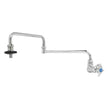 T&S Brass B-0594 Pot Filler, Wall Mount, Single Control, 24" Double-Joint Nozzle, Insulated On-Off Control